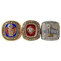Transfrontalier vente chaude en gros Detroit Pistons 1989-1990 2004 3 pièces ensemble championnat anneau mode bijoux anneau
