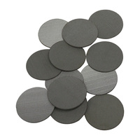 Disque filtrant en maille métallique multicouche en acier inoxydable sinterisé, soudé par points avec rebord, pour la filtration des liquides et des gaz