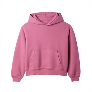 Customizable Heavyweight Knitted Eco-Friendly Pullover Hoodie Unisex Regular Fit Hooded Collar Casual Solid Button Plus Autumn - Product Image 1