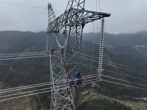Power Tower Ot Dip Galvanized Steel Electricity Power Line Electric Transmission Towers Galvanized Lattice Steel Tower