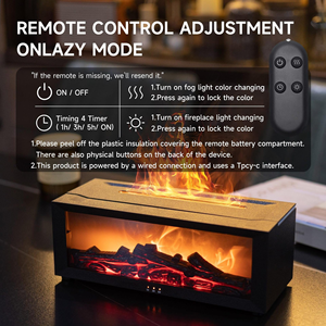 New Design Simulation Fireplace Flame Portable Home <b>Diffuser</b> Humidifier 7 Color LED Light Home <b>Essential</b> <b>Oil</b> Aroma <b>Diffuser</b> - Product Image 3