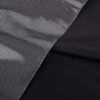 Feuille de géométrie brillante imprimée estampage à chaud 50D 300T Polyester pongé tissu pour doublure de veste Parker en duvet