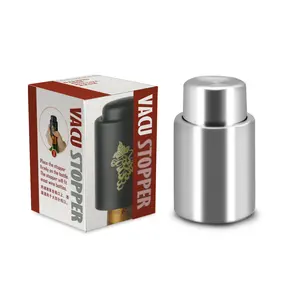 Best Selling Stainless Steel Vacuum Bottle Wine Stopper For Corporate Gifts With Logo High Quality Universal Wine Stopper