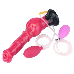 Inflatable Ejaculation Anal Plug With Dog Knot <b>Dildo</b> Vagina Stimulation Squirting Penis Erotic Adult Sexy Adult Toy - Product Image 1