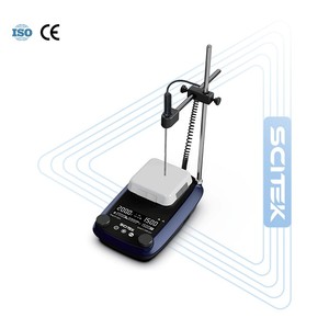 เครื่องกวนสารแม่เหล็กแบบแผ่นร้อน SCITEK หน้าจอ LED คู่ แผงควบคุมแบบสัมผัส ความจุ 5 ลิตร ความเร็ว 50–1500 รอบต่อนาที พร้อมระบบแจ้งเตือนความร้อนตกค้าง สำหรับห้องปฏิบัติการ - Product Image 5
