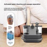 Nettoyeur de tapis à eau chaude à large tension 2000W 3.0L Machine de nettoyage de tissu de canapé d'ameublement Aspiration de qualité commerciale Min 22KPa