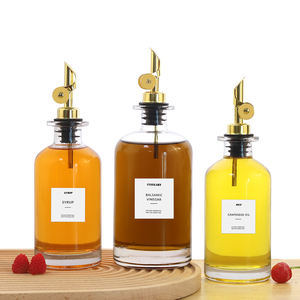 Botellas dispensadoras de aceite de oliva para cocina y botellas dispensadoras de jarabe de café con <span class=keywords><strong>volquetes</strong></span> ponderados que admiten personalización - Product Image 5