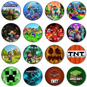 Insignia de Hojalata de 58mm de <span class=keywords><strong>Minecraft</strong></span>, Artículo de Anime y Videojuegos, Gran Venta - Product Image 1