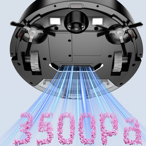 Robot aspirateur laveur automatique OEM Geerlepol V2G-SH avec filtre HEPA, navigation gyroscopique et connectivité Wi-Fi Alexa - Product Image 6