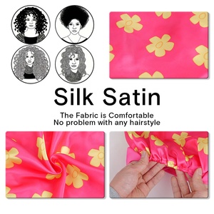 Bonnets de nuit <span class=keywords><strong>en</strong></span> <span class=keywords><strong>satin</strong></span> de soie à une seule couche avec logo personnalisé SOLPOP pour la protection des <span class=keywords><strong>cheveux</strong></span> des femmes - Product Image 3