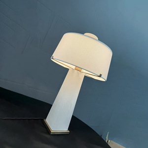 Table <b>Lamp</b> Faux Marble Art Sculpture <b>LED</b> <b>Light</b> E27 Switch Control Bedroom Living Room Study Decor - Product Image 1