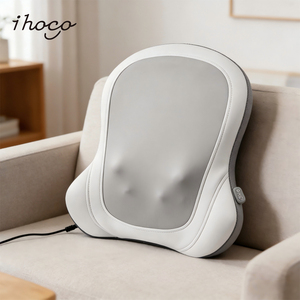 Coussin de massage mince pour un confort quotidien, coussin dorsal <span class=keywords><strong>chauffant</strong></span> et vibrant, s'adapte à toutes les chaises. Parfait pour les travailleurs de <span class=keywords><strong>bureau</strong></span> - Product Image 1