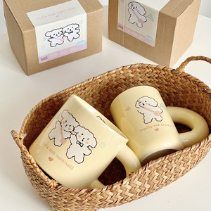 Lelyi Ins Style tasse en céramique tasse à café au lait pour amis mignon cadeau d'anniversaire tasse à eau haut de gamme - Product Image 2