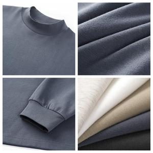 定制标志服装制造商重量级290 Gsm棉混纺运动衫男式女式运动衫 - Product Image 3