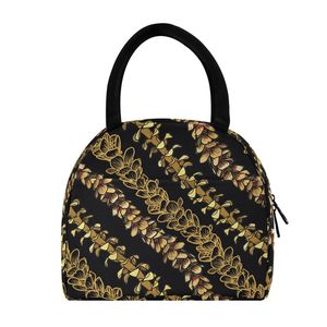 Hawaiian Puakenikeni Trending Durable Daily Using Reusable Thermal Insulation Shoulder Soft Lunch Cooler Bag for Women Picnic - Product Image 1
