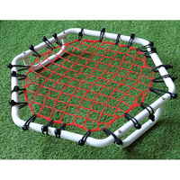 Cadre métallique hexagonal avec filet 65x58 cm, poignées d'entraînement pour l'entraînement au gardien de but