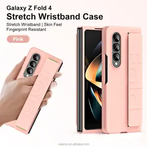 2024 Creative Luxury Silicon Foldable Case For Z Fold 5 4 3 Wristband Phone Case For Samsung Z Fold 4 5
