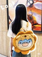 Sac à dos en peluche tête de lion requin de 8 pouces en coton PP de haute qualité, personnalisable en usine, cadeau pour filles, idéal pour les fêtes, vente en gros
