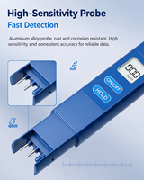 Testeur portable de pH et de TDS pour l'eau potable, 0-9990 PPM, écran LCD, matériau plastique, 1 unité, bleu foncé