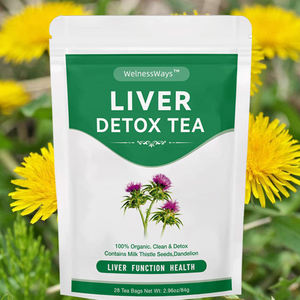 צ 'ינאהארבס כבד צמחי תה פרטי תווית אבקת מאצ' ה ירוק אבקת תה פרחים בגד אריזה - Product Image 2