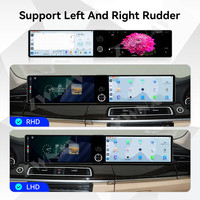 Autoradio ZWNAV 12,3+12,3 pouces pour BMW Série 7 2009-2012, CarPlay sans fil, navigation GPS, lecteur multimédia vidéo, écran d'affichage