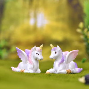 <b>Mini</b> Unicorn Toys Micro Landscape Fairy Garden Accessories Animal Terrarium <b>MinI</b> Handmade Figurine Cute Home Desktop Car Decor - Product Image 3