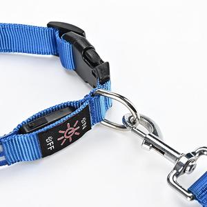 Neuer Bestseller Fabrik-Niedrigpreis Großhandel USB LED Doppel-Glasfaser Leuchtender Sicherheitskragen für Haustiere Katzen und Hunde - Product Image 6