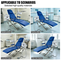 Fauteuil dentaire médical à prix de gros, unités dentaires mobiles pliantes portables, fauteuil dentaire médical pour clinique