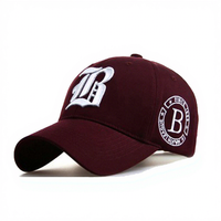 Casquette de baseball vintage en gros, 6 panneaux, broderie personnalisée 3D, logo brodé, durable