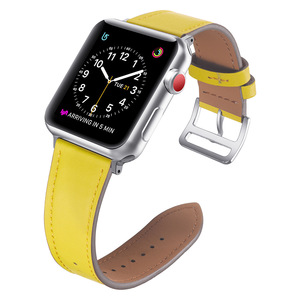 Correas de reloj de cuero genuino suaves y cómodas para banquetes, fiestas, ocio, correas de cuero <span class=keywords><strong>IWatch</strong></span> para Apple Watch - Product Image 1