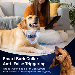 <span class=keywords><strong>Collier</strong></span> <span class=keywords><strong>anti</strong></span>-<span class=keywords><strong>aboiement</strong></span> intelligent, étanche IP67, rechargeable, dispositif d'entraînement pour chien avec système de contrôle des vibrations et autonomie de 15 jours - Product Image 4
