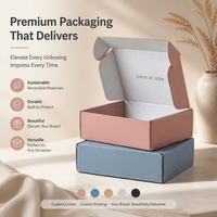 Boîte d'expédition en carton kraft recyclable personnalisée avec gaufrage et pelliculage mat pour le commerce électronique et la vente au détail