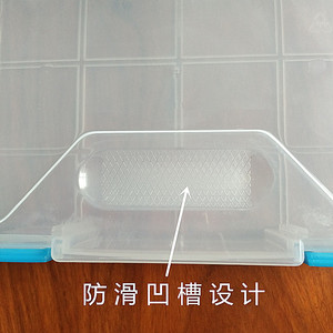 Caja de plástico PP transparente, forma rectangular, con tapa y cierre, caja grande para guardar joyas, caja de muestra para embalaje de plástico - Product Image 4