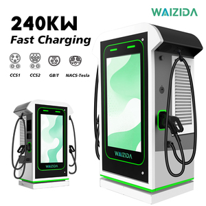 สถานีชาร์จรถยนต์ไฟฟ้า WAIZIDA รุ่นใหม่ 60KW-240KW แบบหัวจ่ายคู่ ขนาด 43 นิ้ว รองรับ CCS1 CCS2 GB/T NACS IP55 IP54 Chademo สำหรับใช้งานเชิงพาณิชย์ - Product Image 2