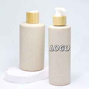 Pump Packaging Wheat Straw Biodegradable Bottle <b>Bath</b> Shampoo Lotion Empty Cosmetic Packaging Eco Friendly Home - Product Image 1