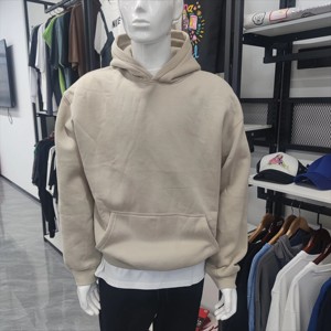 เสื้อฮู้ดผู้ชายโอเวอร์ไซส์สะพายไหล่ทรงหลวมโลโก้ออกแบบได้ตามต้องการ - Product Image 1