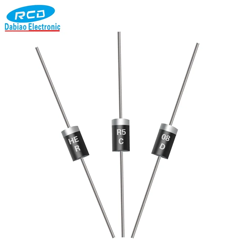 HER508 1000V Điện Áp Cao CHỈNH LƯU Tần Số Cao Diode 3A MIC Hoặc Thương Hiệu RCD