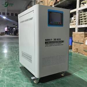 Stabilisateur <span class=keywords><strong>de</strong></span> <span class=keywords><strong>tension</strong></span> SVC triphasé 30 kVA 220 V, alimentation électrique automatique servo AVR - Product Image 1