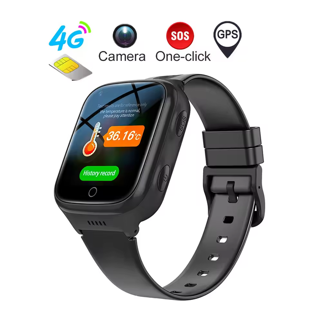 K9L 2021 New Elderly Smart Phone 4G Watch SOS Button Alert Voice Call GPS WIFI Anti Lost IP67 Elder People's Mobile Watch
