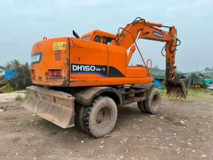 Buen estado usado Corea hizo DooSan 14 toneladas 15 toneladas tipo de rueda excavadora máquina de excavadora de neumáticos de goma de 21/2" - Product Image 5