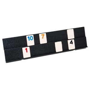 Jeu de rammy en cuir de grande taille Standard avec numéros de luxe - Product Image 5