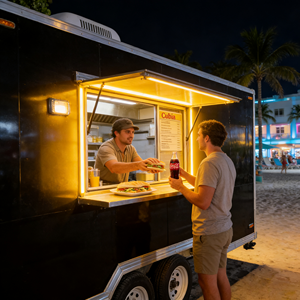 Remolque <span class=keywords><strong>de</strong></span> Comida Cuadrado para Pizza y Hamburguesas, Remolques <span class=keywords><strong>de</strong></span> Comida Rápida para Estados Unidos con Equipamiento Completo - Product Image 2