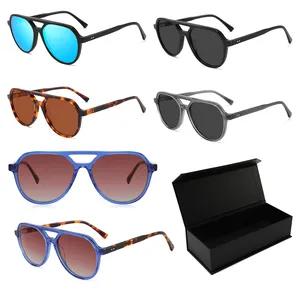 Conchen acetate sunglasses custom luxury brand name high quality sun glasses