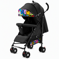 Poussette pliable pour bébé, ultra-légère (3,7 kg), pliage à une main, poussette de voyage, adaptée aux cabines d'avion, pour la maison, les sorties et les voyages