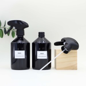 Trong Kho 500Ml Vòng Vai dốc Chai Màu Đen Với Tất Cả Các Nhựa Kích Hoạt Phun Cho Nước Nhà Bếp Tắm Làm Đẹp Tóc Làm Sạch - Product Image 6