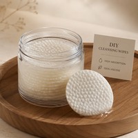 Tampons en coton biodégradables 100% viscose, ronds, doux, pour le nettoyage du visage, tampons démaquillants DIY pour les soins de la peau et le nail art