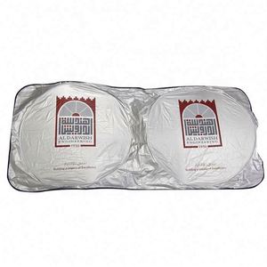 Custom Promotional Foldable Front <b>Window</b> Windshield Nylon Polyester Magnetic Silver Tyvek Sunshade for Car - Product Image 5
