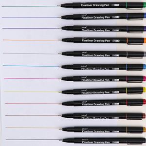 Set of 12 Fine Point <b>Colored</b> <b>Pens</b> Markers and Fineliner <b>Pen</b> for Planner Art Drawing Note Taking and Calendar-Packaged Loosely - Product Image 1