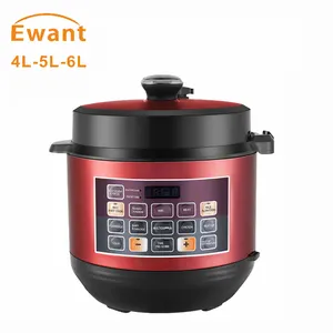 Ewant工場価格4L 5L 6L 220V 800Wアメリカの圧力鍋オプションの色多機能ドイツの電気圧力鍋
