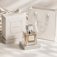 Bouteilles de parfum en verre colorées avec boîte, 30ml, 50ml, 100ml, vides, avec logo personnalisé, fourniture directe usine